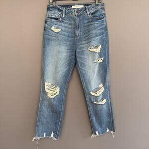 womens Hidden Jeans - HD1347ST-MD - 100% cotton - distressed - blue - size 30